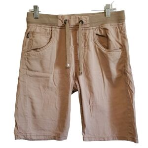 Terranova 30 Khaki Shorts Pullon Elastic waist 100% cotton Terranova lightweight
